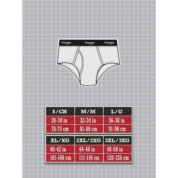 NWT Wrangler Men's Cooling Soft Stretch Briefs 3 Pack Size 3XL Comfort Waistband - Picture 7 of 8